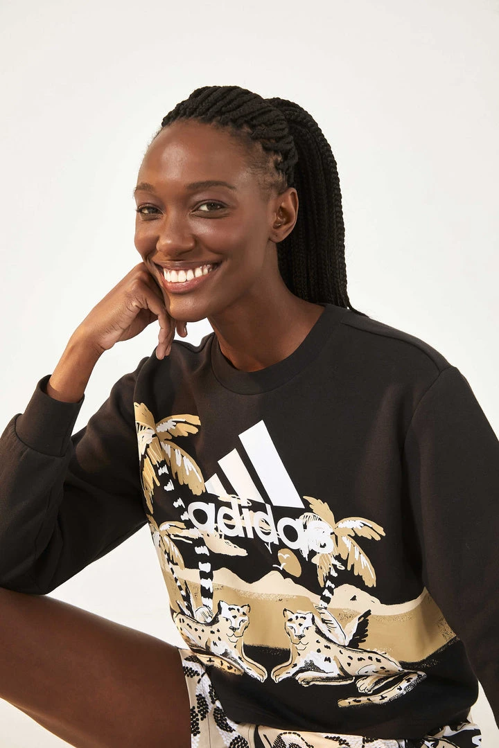 FARM RIO ADIDAS FARM TOTALLY NEW RIO SWEATER BLACK 2 FARM RIO ADIDAS FARM TOTALLY NEW RIO SWEATER BLACK