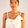 FARM RIO New In OFF WHITE FRONT BOW TOP