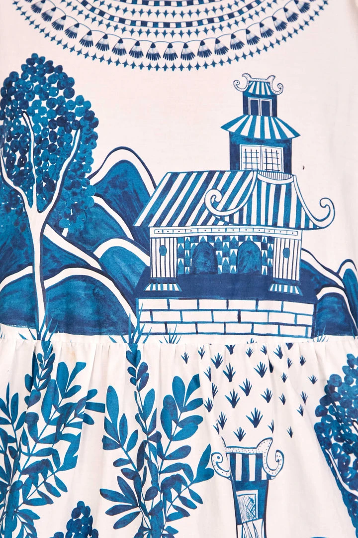 FARM RIO ANCIENT GARDEN MIDI DRESS New In 5 FARM RIO ANCIENT GARDEN MIDI DRESS New In