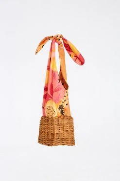 FARM RIO MIXED PRINTS STRAW MINI BAGAG Accessories