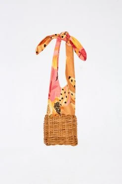 FARM RIO MIXED PRINTS STRAW MINI BAGAG Accessories